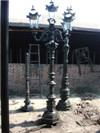 Antique cast iron lamp post