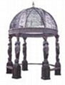 Wrought iron garden gazebo