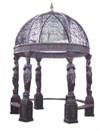 Wrought iron garden gazebo