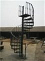 Cast iron spiral stair railings