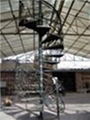 Indoor Wrought iron spiral staircase