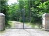 Ornamental garden wrought iron gate 1