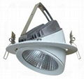 High Quality Popular 20W Gimbal LED Aluminum Downlight 1