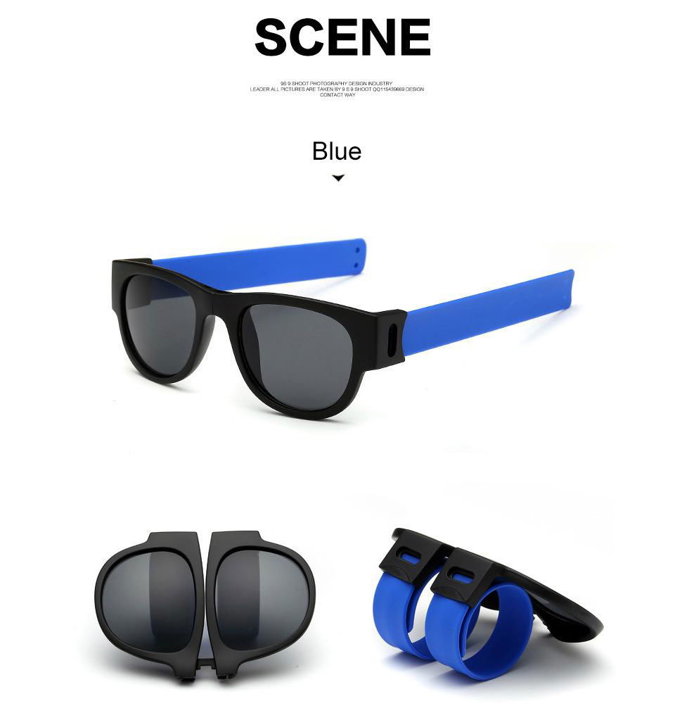 Silicone slap band sunglasses