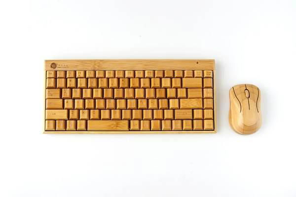 Bluetooth bamboo keyboard and mouse,bamboo calculator 4