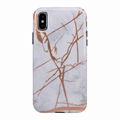 Airbag protection colision anti-fall gold stamping tpu marble case 1