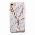 Airbag protection colision anti-fall gold stamping tpu marble case 2