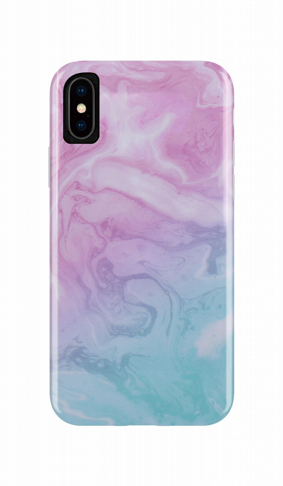 iPhone XS Max marble case holo chrome mobile cover 3