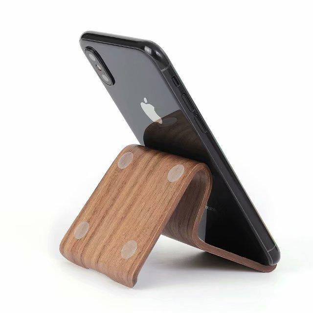 Wooden mobile phone holder, S two sides mobile scaffold 4