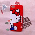 苹果5手机壳 hellokitty猫 IMD工艺 2