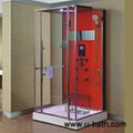 U-Bath Foshan tempered glass steam shower with ABS shower tray