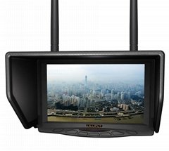 7" FPV monitor with dual 5.8Ghz (4 bands & total 32 channels) wireless receiver 