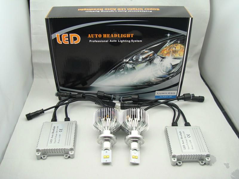 High power led car headlight 4500lm car led headlight H4 H7 H8 H11 9004  3