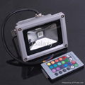 High power 10W 20w  30W  50w rgb multi color led flood light