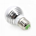 E27 3W 90-260V Magic RGB Colors Changing LED Light Bulb Remote Control Energy 8