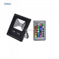 Remote 10W LED Waterproof IP65 RGB Floodlights Flood Lights + 24 keys IR Remote  1