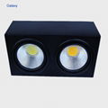 30W (15W+15W)   COB  LED  light Square surface mounted led downlight cob double 