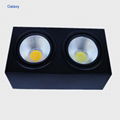 30W (15W+15W)   COB  LED  light Square surface mounted led downlight cob double 