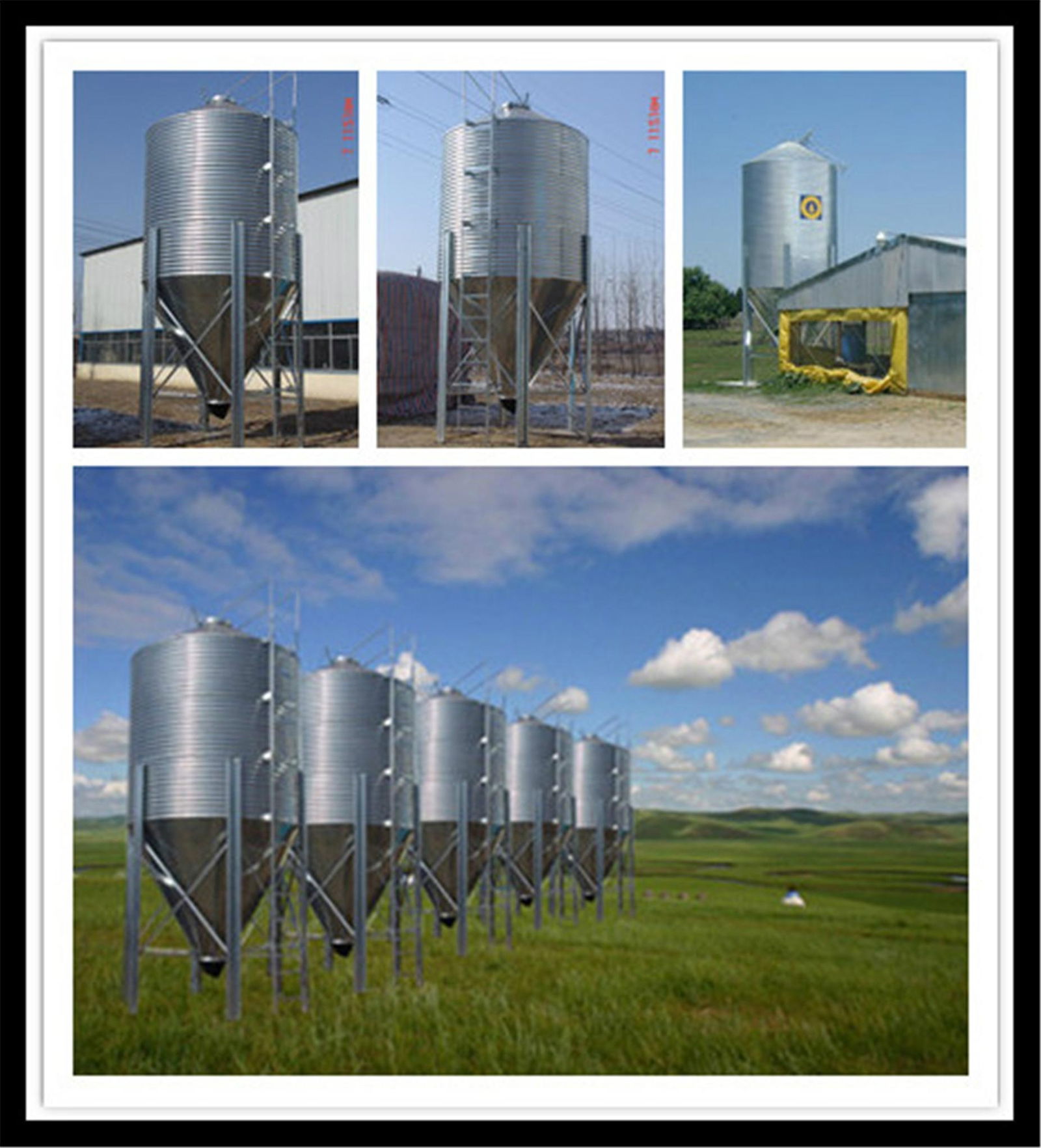 Silos for feed mill used small storage silos 4