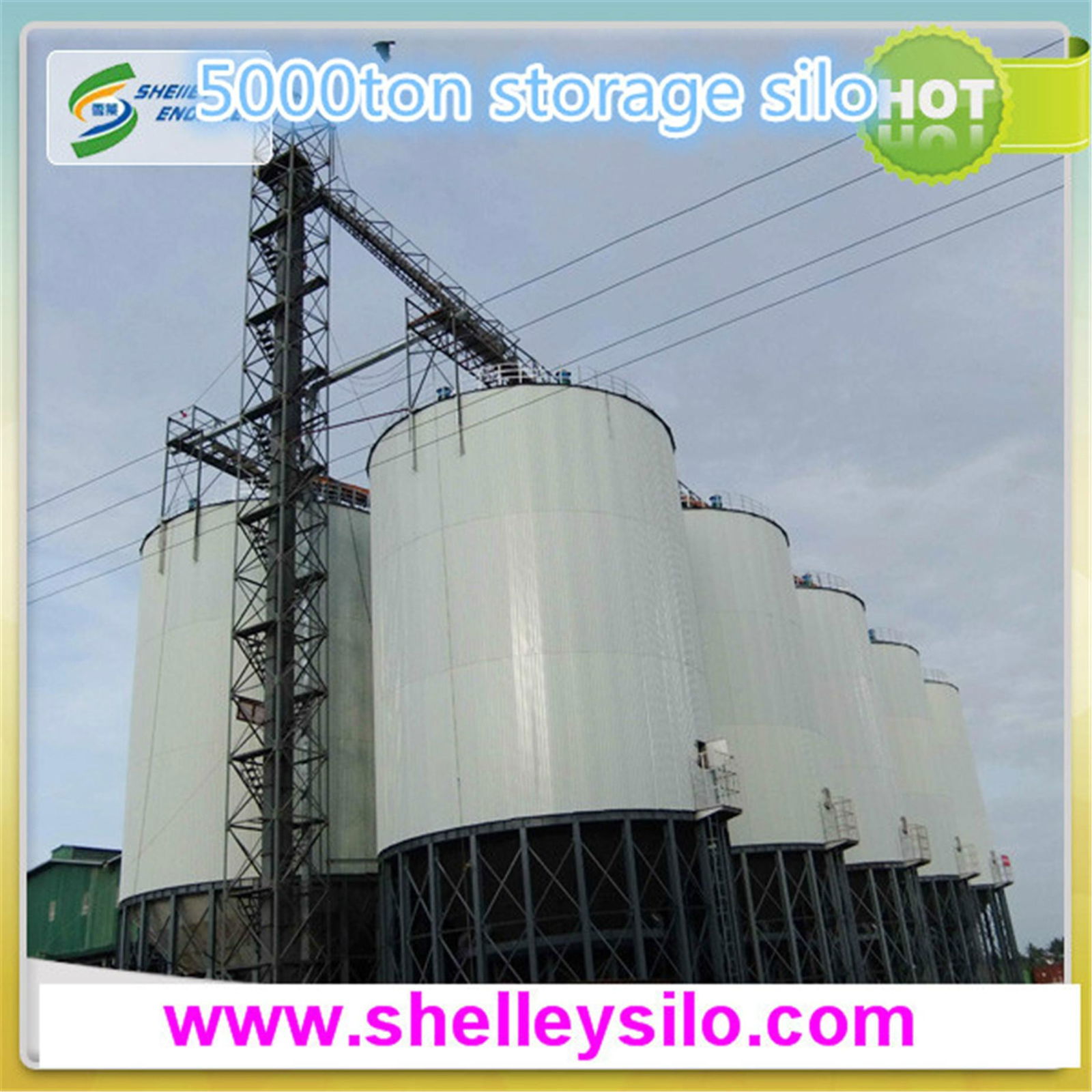 flour mill used wheat grain silos 3