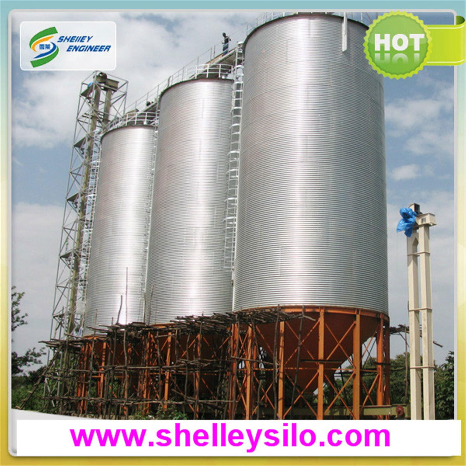 flour mill used wheat grain silos 4