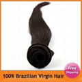 5A 18" Brazilian Straight Hair Extensions 1