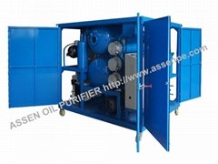 enclosed type high vacuum transformer oil purification system machine