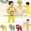 Cotton Spring Fall Baby Clothing Sets Fashion Newborn Shirt Pants Suits   1