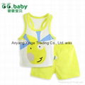 2015 Cartoon 100%Cotton Baby Sets Summer