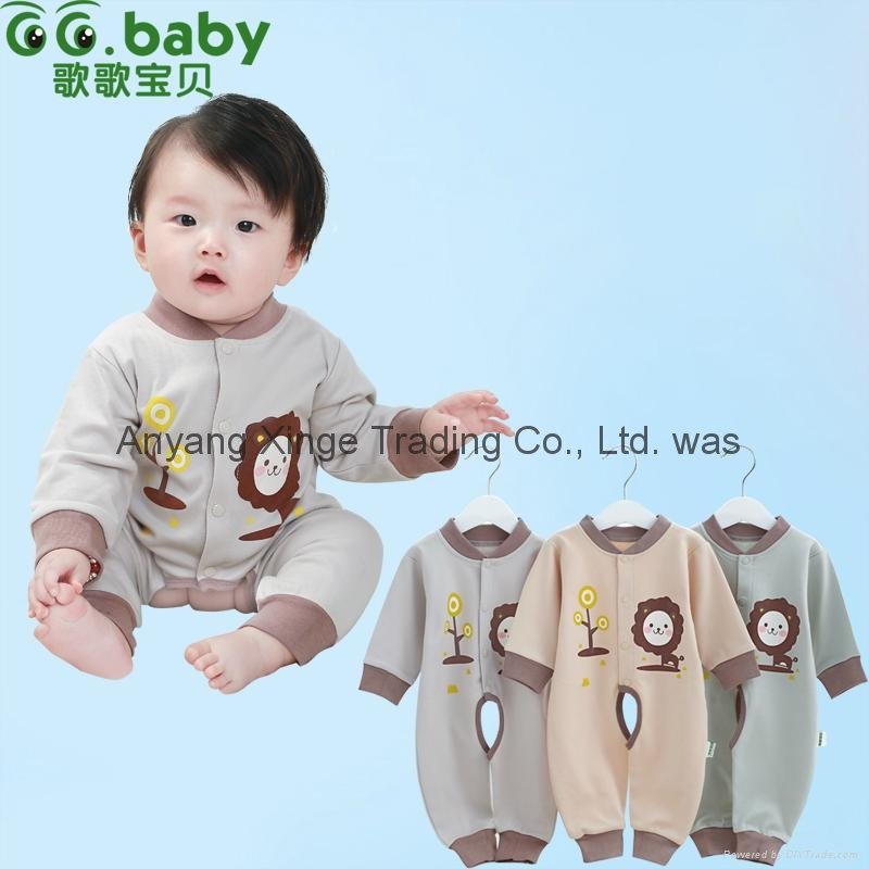 Spring Fall Long Sleeve Baby Rompers 100%Cotton Newborn Baby Boy Girl Jumpsuits 