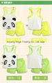 2015 NEW 100%Cotton Summer Baby Sets Panda Newborn Baby Girl Boy Clothing Suits 4