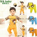 2015 100% Cotton Spring Autumn Baby Boy Girl Sets Fashion Newborn Clothing Suits 1