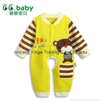 Spring Fall Romper For Babies Unisex Newborn Baby Boy Girl Jumpsuits Toddler  2