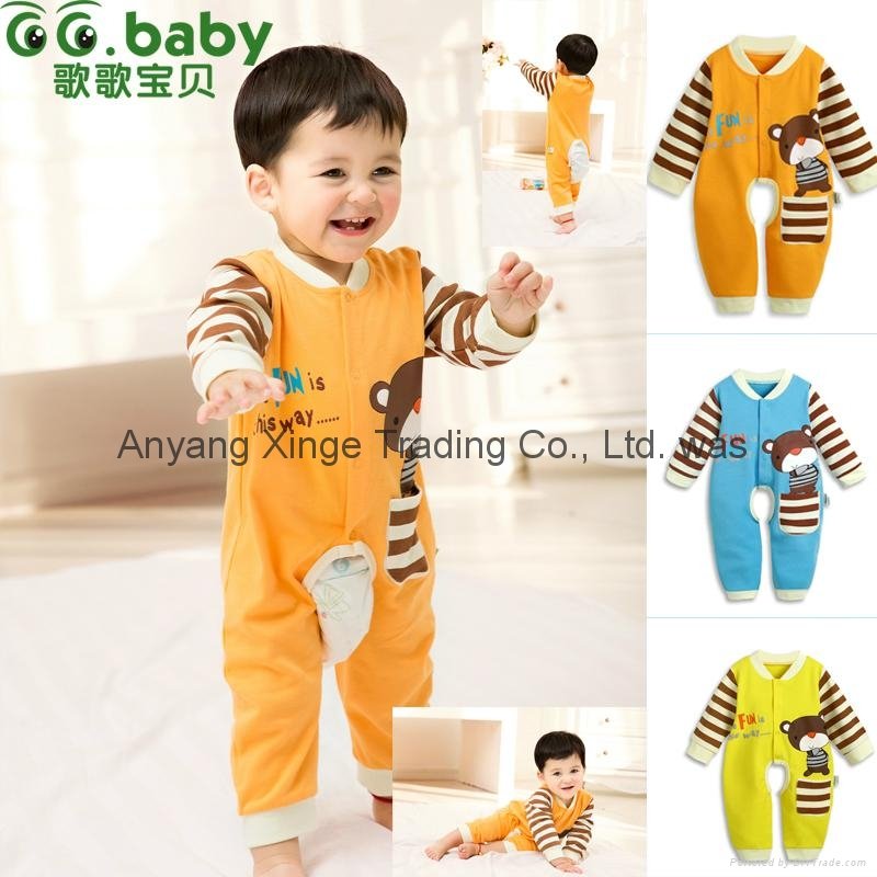 Spring Fall Romper For Babies Unisex Newborn Baby Boy Girl Jumpsuits Toddler 