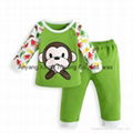 Cotton Spring Fall Baby Clothing Sets Fashion Newborn Shirt Pants Suits   2