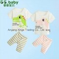 2015 Cotton Crocodile Summer Baby Boy Girl Clothing Sets Newborn Suits   2