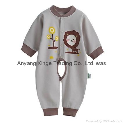 Spring Fall Long Sleeve Baby Rompers 100%Cotton Newborn Baby Boy Girl Jumpsuits  4
