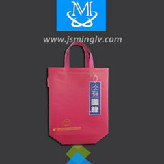 Disposable lamination non-woven wine shopping bag