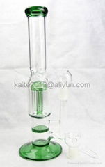 two function 9 Arm percolator and honey comb 19mm glass bong glass water pipe cl