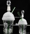 2015 New Starbuck Cup Original Opaque Bright green dab concentrate oil rig glass