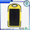 5000mah waterproof  Solar Power Bank for