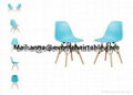 Plastic Resin Polypropylene PP Side Eames Chair 2