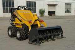 Imported 23hp Engine mini garden wheel loader with cultivator