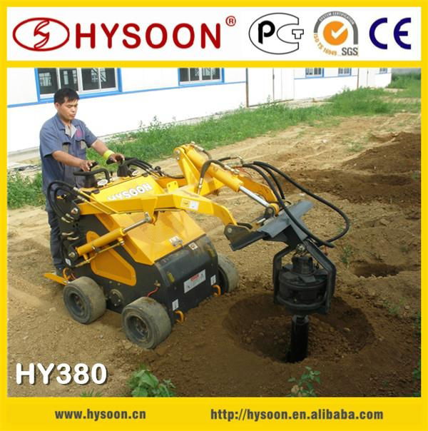 Imported 23hp Engine mini garden wheel loader with cultivator 3