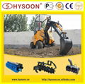 4wd agricultural garden farm machine mini wheel loader 2