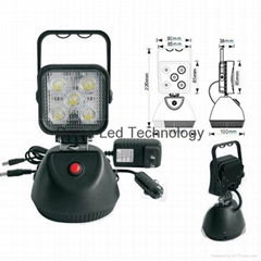 Rechargeable 15W led work light with