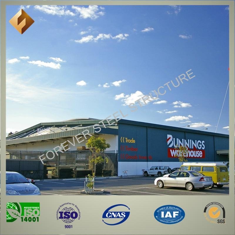 Well Approved Customized Prefab Steel Structure Warehouse