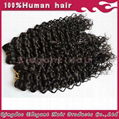 deep wave Indian Human Hair Weave With