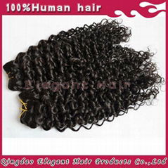 deep wave Indian Human Hair Weave With Full Cuticles