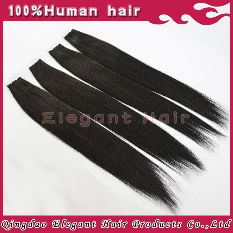 Cheap Tape In Hair Extension 0.8cmX4cm Super Tape Unprocessed Indian Remy Hair  2